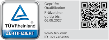 TUV Rheinland zertifiziert